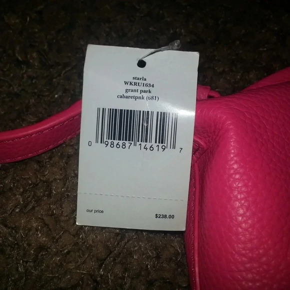 KATE SPADE-Grant Park-Starla-Cabaret Pink Pebbled Leather-AUTHENTIC-NWT - Picture 6 of 7